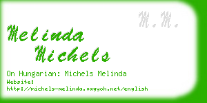 melinda michels business card